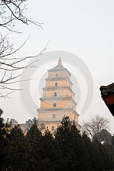 Giant Wild Goose Pagoda, Xi`an, China