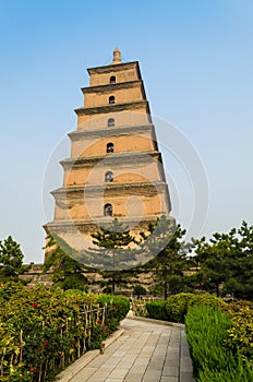 Giant Wild Goose Pagoda, Xian, Shaanxi province, China