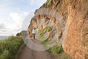 Giants Causeway Coastal Footpath; County Antrim; Northern Ireland