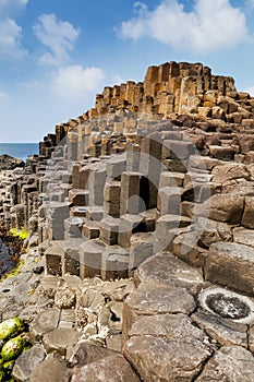 The Giants Causeway in County Antrim of Northern Ireland