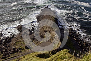 Giants Causeway, seen from above