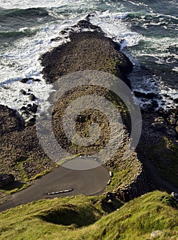 Giants Causeway, seen from above