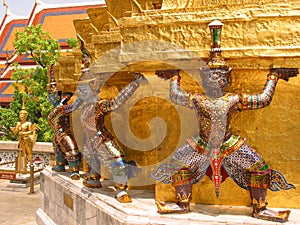 Giants, Wat Phra Kaew, Bangkok, Thailand