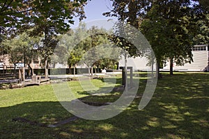 Giardini Napoleonici or Giardini della Biennale in Venice, Italy