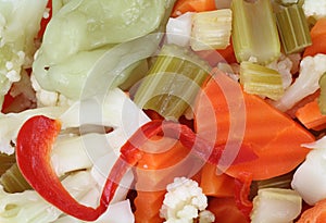 Giardiniera vegetables