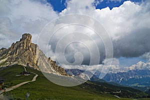 Giau Pass, Cortina d'Ampezzo, Belluno, Italy photo