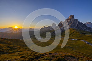 Giau Pass (Passo Giau), Dolomites Alps, South Tyrol, Italy