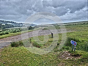 Gibbet hill , dartmoor Devon photo