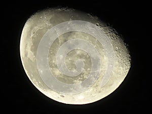 Gibbous Moon at Night in November