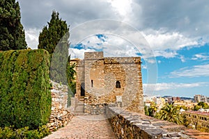Gibralfaro castle Alcazaba de Malaga in Malaga, Spain photo