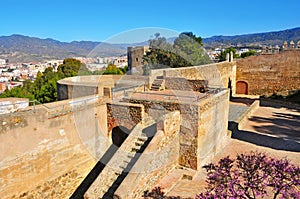 Gibralfaro Castle in Malaga, Spain