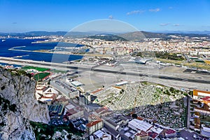 Gibraltar Airport and Crossing Road