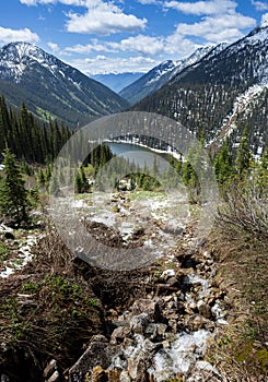 Gibson Lake in Kokanee Glacier Provincial Park, British Columbia, Canada photo