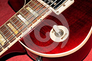 Gibson Les Paul american standard electric guitar in red