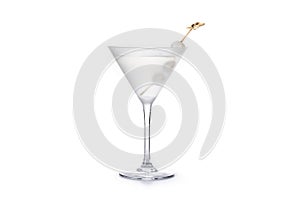 Gibson martini cocktail with onions
