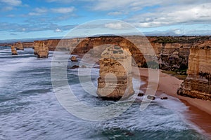 Gibson steps and the twelve apostoles along great ocean road in