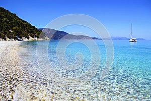 Gidaki beach in Ithaca Greece