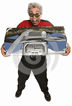 Giddy Man with Boom Box
