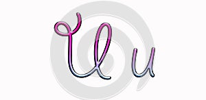 Giddyup spaghetti bootlace neon gradient sans serif alphabet letters calligraphy letter typeface typography unique