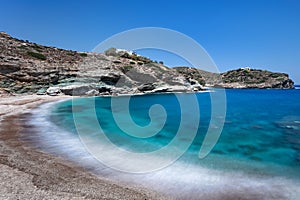 Gides beach in Andros island, Greece