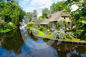 Giethoorn Village Scene