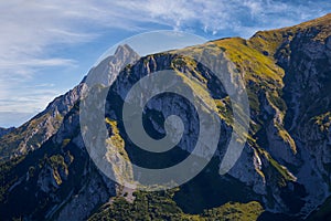Giewont with a cross