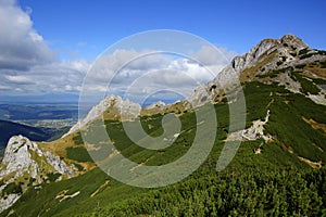 Giewont, landscape od Tatras Mountain in Poland