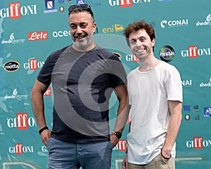 Fabrizio Marchetti and Umberto Carpani at Giffoni Film Festival 2023 - on July 22, 2023 in Giffoni Valle Piana, Italy.