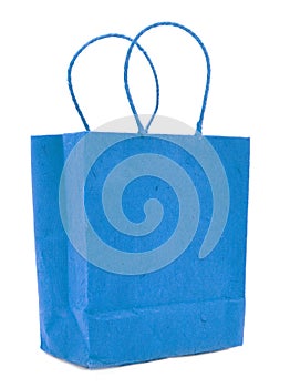 Gift bag on a plain background