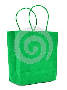 Gift bag on a plain background
