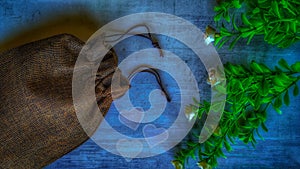 Gift basket and artificial flower