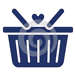 Gift basket, gift hamper Isolated Vector icon which can easily modify or edit