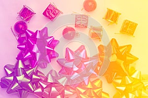 Gift bow and present