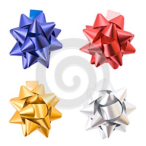 Gift bows isolated on white