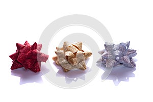 Gift Bows On a White