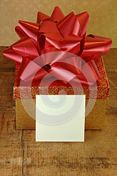 Gift Box and Blank Card