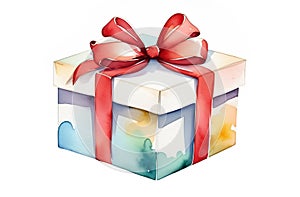 Gift box with bow