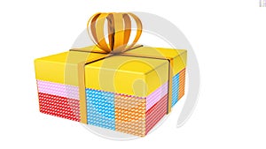 gift box with a bow and ribbon
