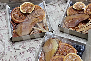 Gift box with candied fruit