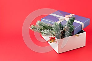 Gift box christmas