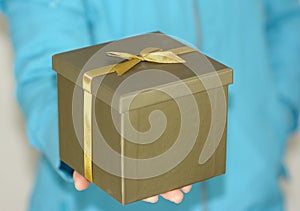 Gift box in hand