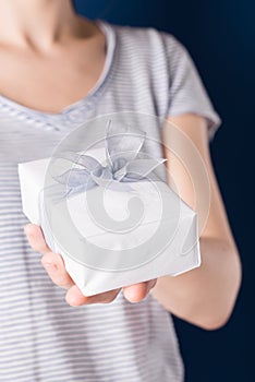 Gift box in a hand
