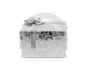 Gift box isolated on a white background photo