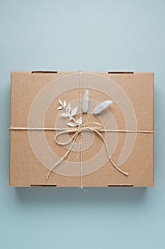 Gift box made of cardboard. Gift Ideas