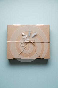 Gift box made of cardboard. Gift Ideas