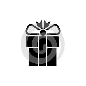 Gift Box, Present Flat Vector Icon
