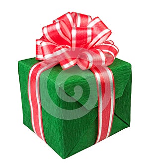 Gift box present green