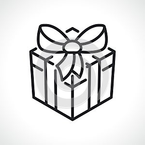 Gift box or present icon