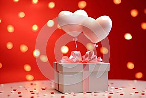 gift box with red heart gift box with hearts gift box with heartgift, box, ribbon, birthday, bow, valentine, heart, holiday,
