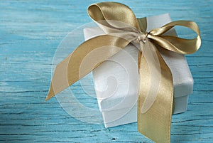 Gift box with ribbon